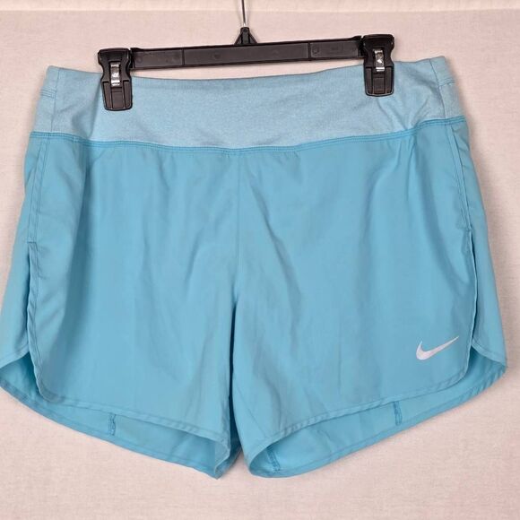 Nike Dri-Fit Women’s Running Shorts Blue Size L - Picture 2 of 7